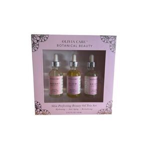 Olivia Care Botanical Beauty Gift Set Radiant Glow Bright Beauty Oil 2oz Each